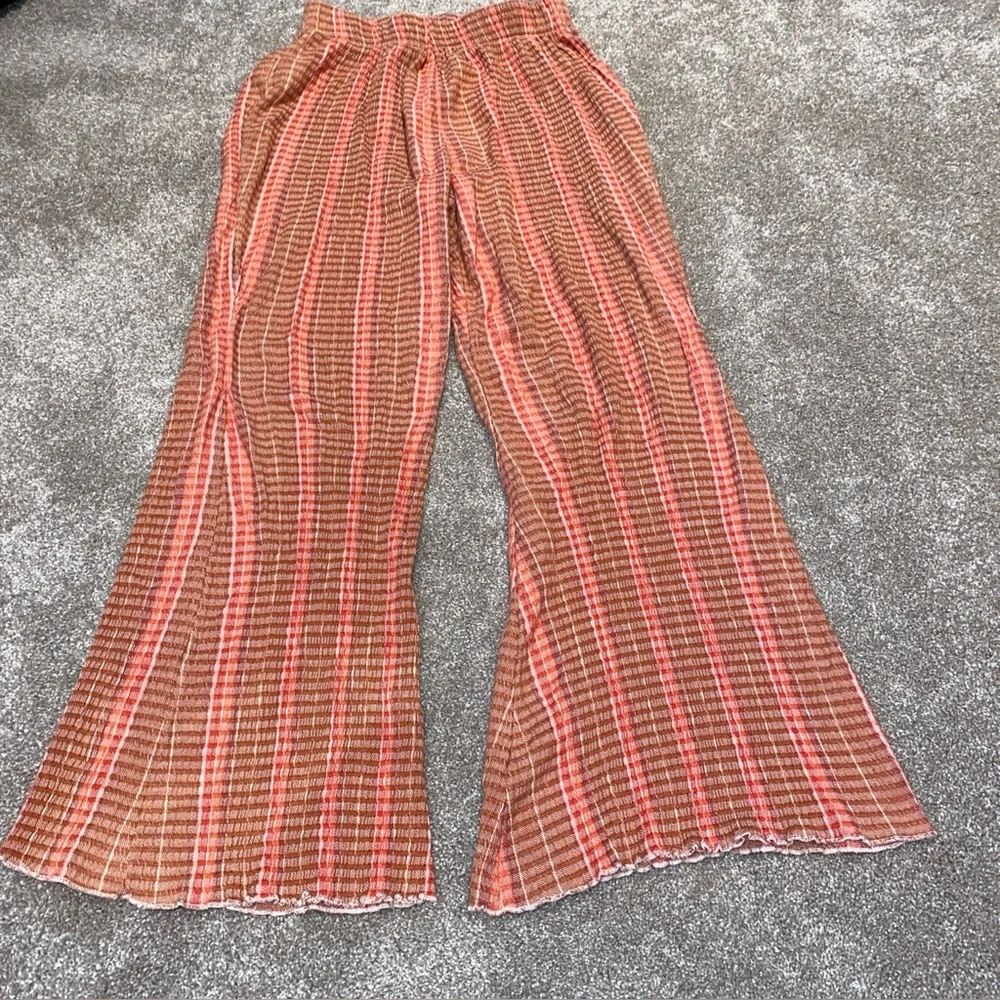 Free People Fine Line Slim Pull On Pants Size‎ XS Flared Boho Festival Stretchy